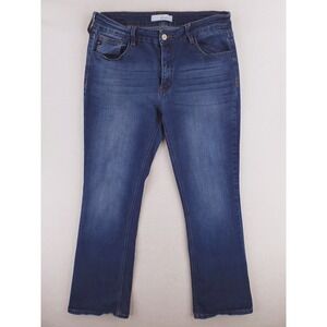 KanCan Jeans Womens 33 Bootcut Stretch Denim Pants Y2K High Rise Whiskering